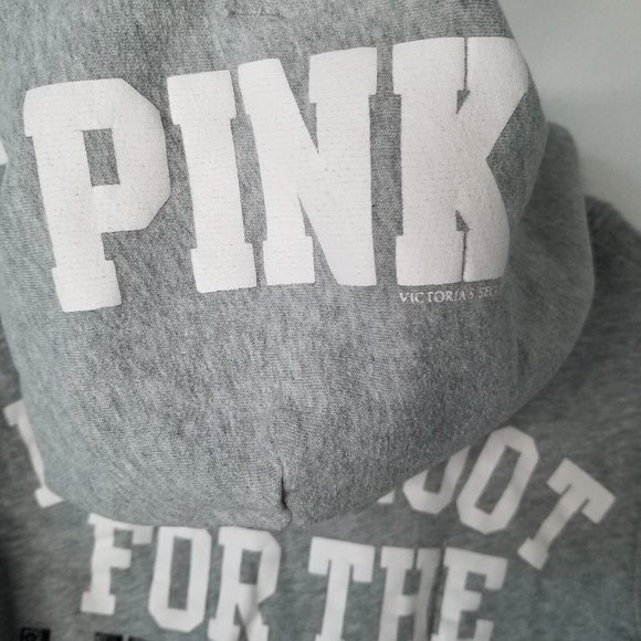 Pink Victoria’s Secret Gray White Sox Baseball Full Zip Hoodie Large - Picture 14 of 14